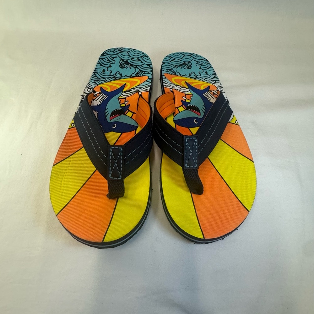 Colorful Graphic Flip Flops